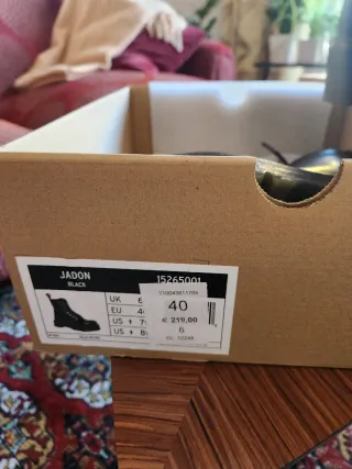 Botas Dr. Martens Plataforma Negras Talla 40