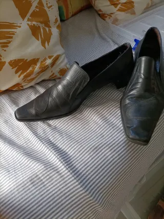 Zapatos Hispanitas Piel Negros Talla 40 mujer