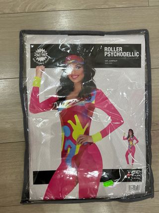 Disfraz adulto multicolor y rosa