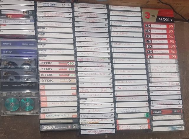 Cassette audio registrate