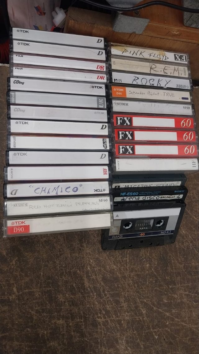 Cassette audio registrate