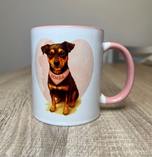 Taza personalizada de su perro con nombre