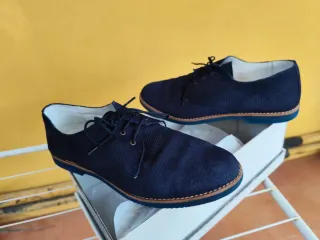 Zapatos Bucler ceremonia azul marino T39