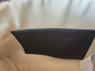 Bolso Zara SRPLS Piel Gris-Azul Nuevo