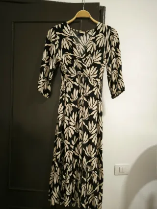 Vestido largo estampado floral