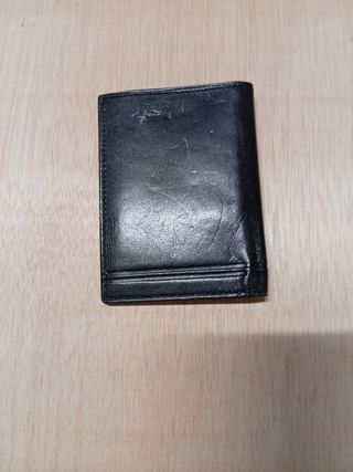 Cartera de piel Cavalinho negra