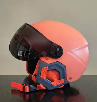 Casco esquí niña con visera