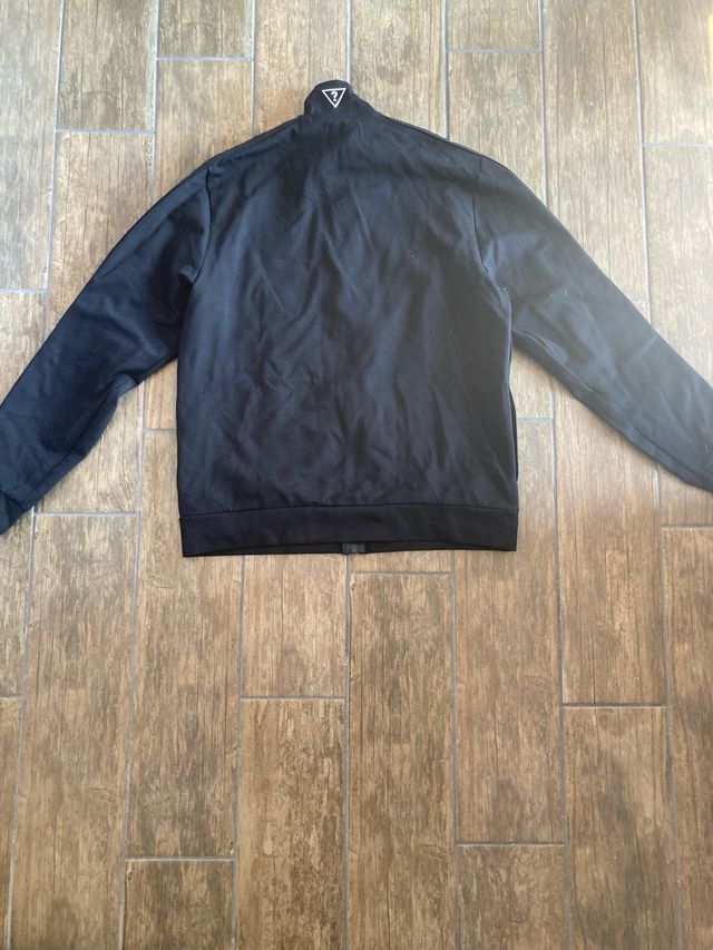 Felpa con zip Guess nera