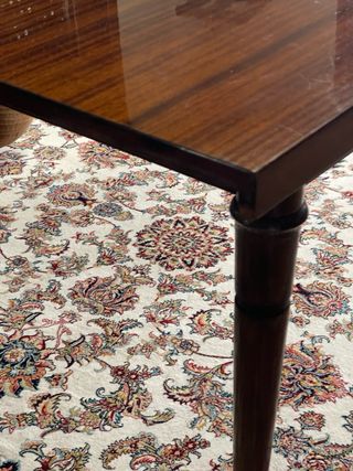 Mesa de comedor extensible de madera