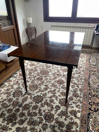 Mesa de comedor extensible de madera