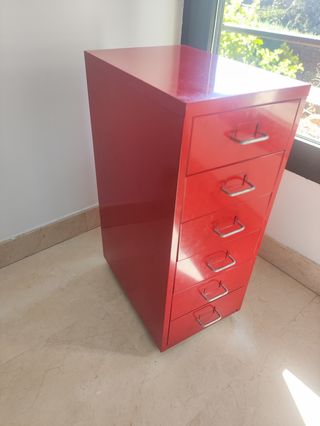 Cajonera Metálica Roja Ikea