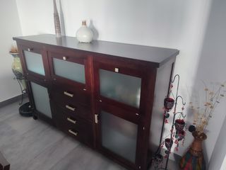 Conjunto muebles de salón madera maciza
