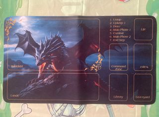 Tapete commander cartas Magic dragón anciano