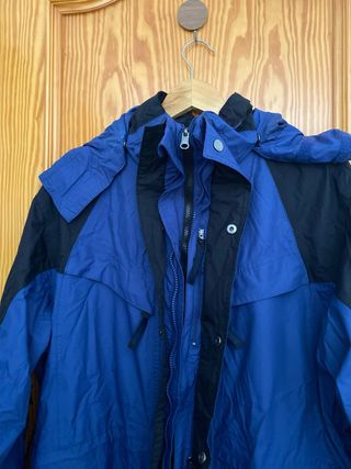 Chaqueta de nieve hombre azul y negro