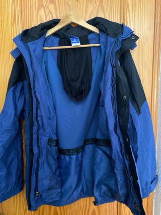 Chaqueta de nieve hombre azul y negro