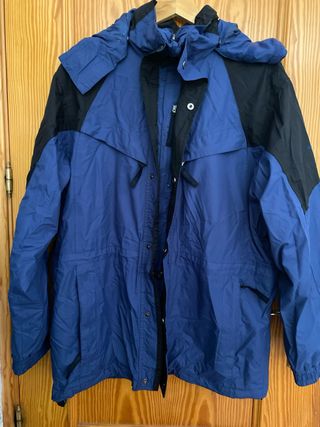 Chaqueta de nieve hombre azul y negro