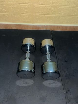 Mancuernas cromadas 9 kg (par)