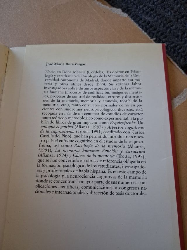 Memoria y olvido: Perspectivas evolucionista, c...