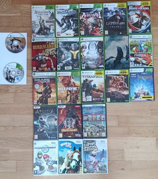 Lote Videojuegos XBOX 360, PC y Wii