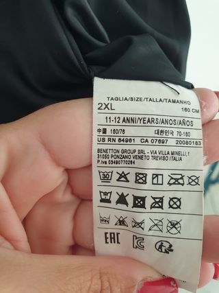 Giubbotto imbottito United Colors of Benetton nero