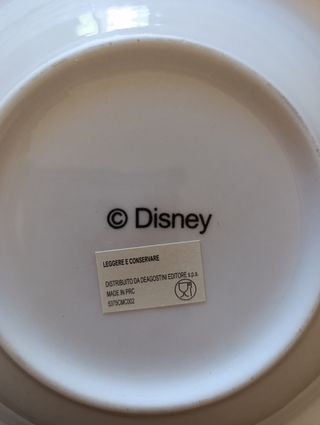 Set 4 Piatti Ceramica Disney Topolino & Co.