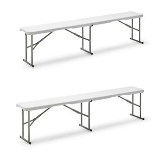 Confezione da 2 panche pieghevoli Gardiun 180 cm