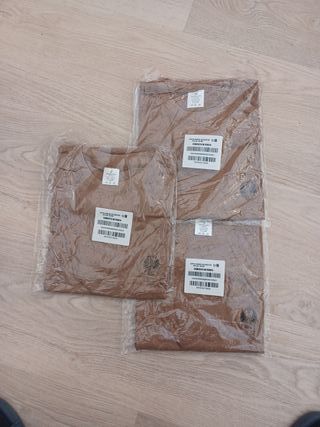 Camiseta militar manga corta marrón