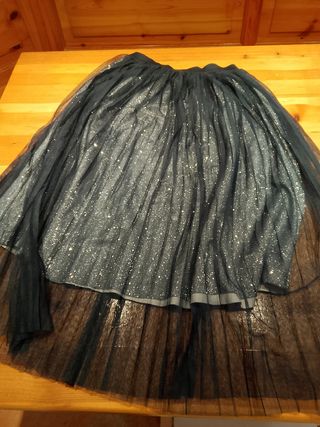 Gonna bambina I DO nera glitterata