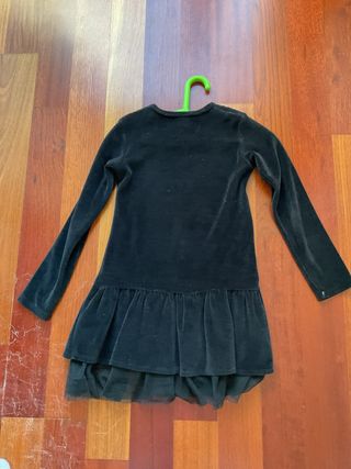 Vestido negro niña terciopelo talla 11-12