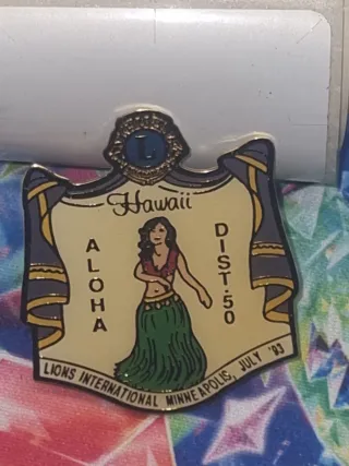 Spilla Lions Hawaii Aloha Dist 50 July '93
