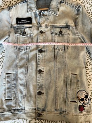 Chaqueta vaquera hombre con parches