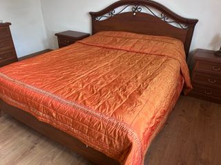 Trapunta cotone lucido arancione