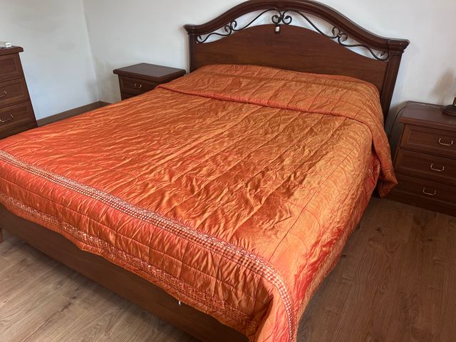 Trapunta cotone lucido arancione