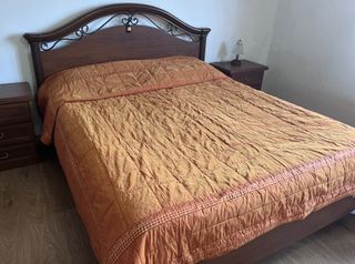 Trapunta cotone lucido arancione