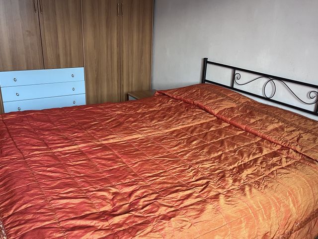 Trapunta cotone lucido arancione