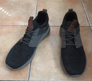 Zapatos Skechers Talla 46 Negro Gris