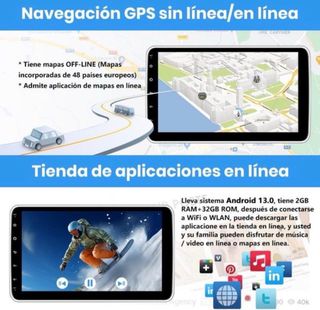 Pantalla Android 13 Carplay 2GB+32GB
