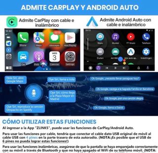 Pantalla Android 13 Carplay 2GB+32GB