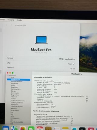 MacBook Pro 2020 M1 / 16GB / 256Gb