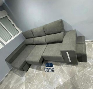 Sofás chaise longue 2 puff + 2 cojines