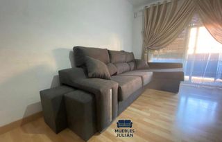Sofás chaise longue 2 puff + 2 cojines
