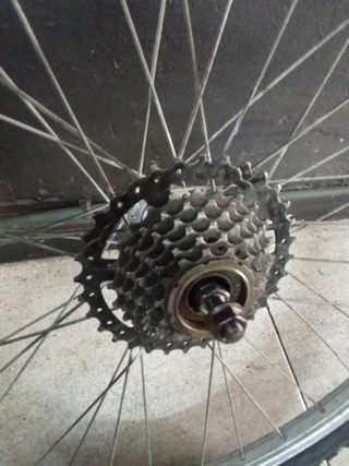 Rueda Bicicleta 26 con Piñonera