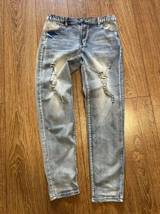 Jeans uomo strappati blu