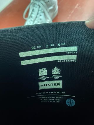 Botas Hunter caña media negras