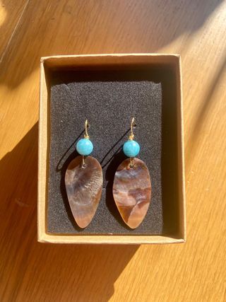 Pendientes Nácar y Amazonita
