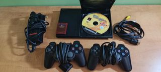 Consola PlayStation 2 slim con dos mandos 