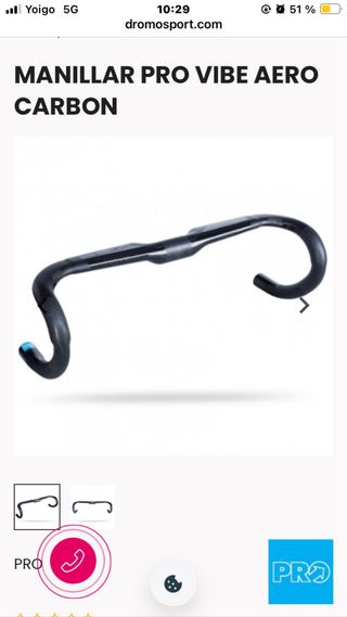 Manillar PRO Vibe Aero