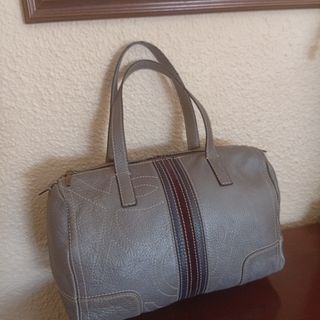 Bolso Purificación García gris piel