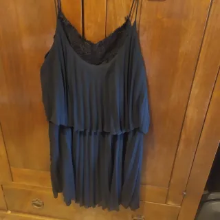 Vestito Mango nero pizzo taglia M