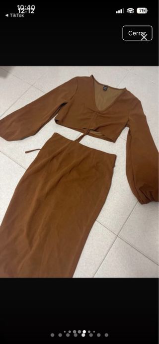 Conjunto SHEIN marrón